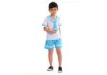 Lapel Collar School Student Uniform Blue Stitching White Highlighting Innocence