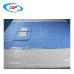 Blue SMS Disposable Angiography Surgical Drape Kit For Hospital Manufacturer