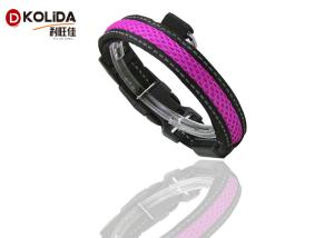 China Durable Cat Neck LED Dog Collar Light Up Night Safety Strap S / M / L factory