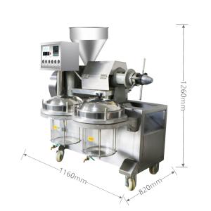 China 40Kg/h 240Kg Seed Oil Press Machine Steel Edible Oil Expelling 4000W factory