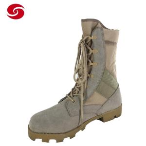 China Leather Panama Military Desert Combat Boots for Solider factory
