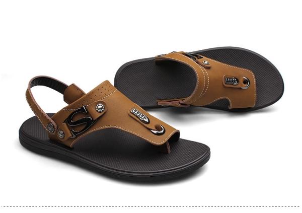 Comfortable leather slipper , Mens leather slipper shoes with genuine leather