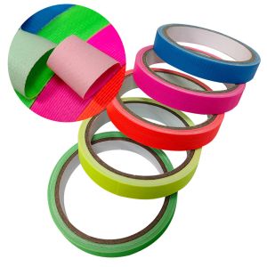 7 Colors Neon Gaffer Cloth Tape Fluorescent UV Blacklight For UV Party