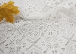 Dyeing Milk Fiber Chemical Polyester Vintage Lace Fabric With Floral Geometric