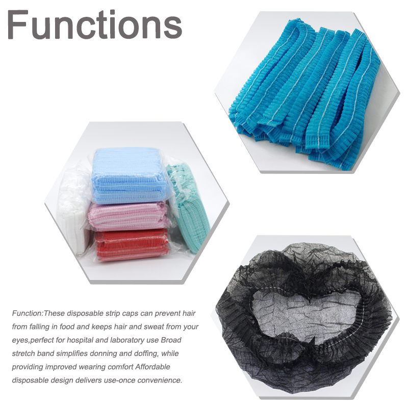 Hospital Disposable Mob Caps For Medical Surgical Doctor Nurse Using