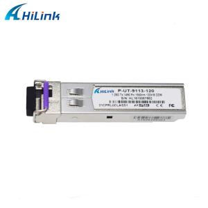 China Gigabit 1.25GBASE 120KM SFP+ Transceiver Module BIDI LC Conector RX1550nm Single Mode DOM factory
