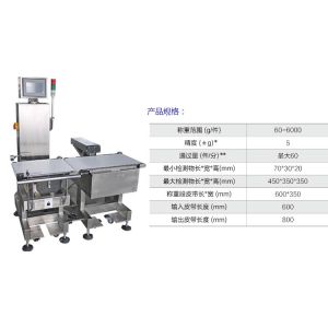 LED Automatic Rejection Belt Check Weigher With Smart Touch Screen