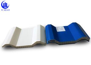 China Corrugated Garage Twin Wall Roofing Sheets / PVC Hollow Sheet factory