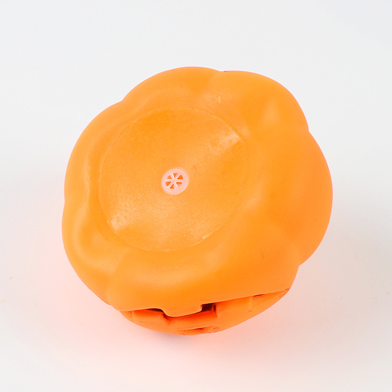 Halloween Pumpkin Pet Squeak Toys Dogs Interactive Rubber Chew Toy Ethylene Interactive