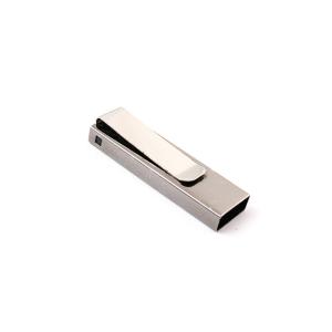 China Clip Shapes Metal USB Drive Customized Laser Print LOGO UDP chips factory
