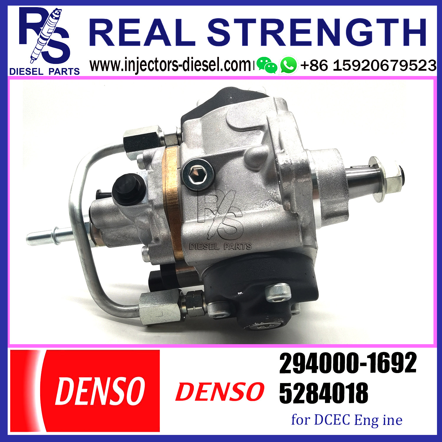 Diesel Engine Fuel pump 294000-1690 294000-1692 For DCEC Truck 5284018，DENSO pump 294000-1695 5284018
