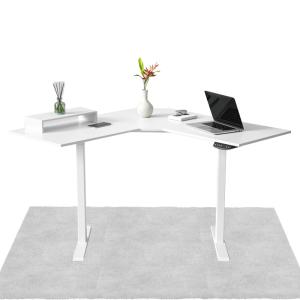 China L Shape Home Office Desk Corner Standing Desk Metal Iron Waterproof Eco-friendly Partical Board factory