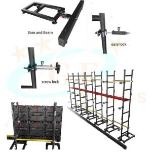 China Aluminum 6082 Hang LED Screen Support Stand System factory