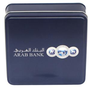 China Black Vanish Square Tin Box 0.20 - 0.40mm Small For Arab Bank factory