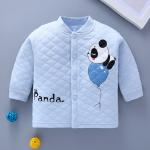 Cute Cotton 3 Years Girls Windproof Winter Jacket Panda Animal Print Jacket Pink