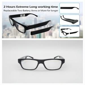 China Wearable Security WiFi Camera Sunglasses 1080P For Meeting, Security Activties factory