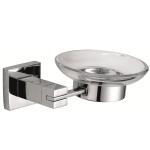 Satin Soap Case Wall Mounted Glass 304 Stainless Steel Bathroom Soap Holder
