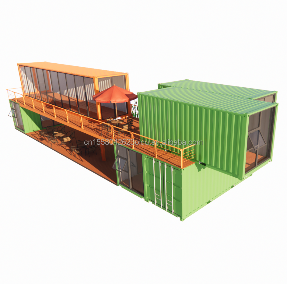 Modular Small Kit Cabin Residential Container Housing Main Structure Galvanized Steel Square Tubes