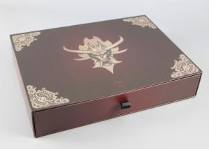 China Matte Lanimated Flip Top Gift Box , Custom Paperboard Boxes With Debossing factory