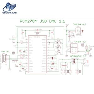 Original Integrate Circuits SSOP28 PCM2704DBR PCM2704 USB Decoder IC DAC Chip