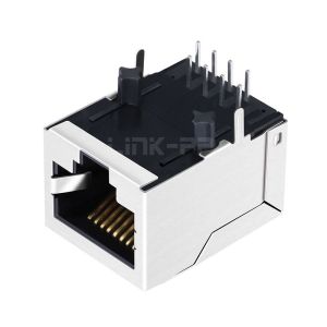 LPJ0050DNL 10 Base-T Tab Down Without Led Single Port RJ45 Jack Female Connector