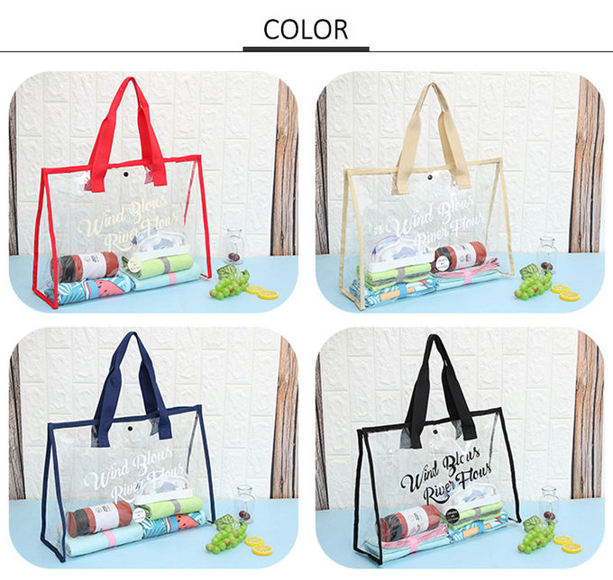 Digital Printing Waterproof Clear Crossbody PVC Beach Bag