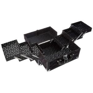 China High Durability Makeup Stylist Train Case With Spacious Interior Storage factory