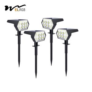 China 48LEDs 108 LEDs Solar Powered Landscape Lights 4 Light Modes factory
