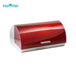Customized Powder Coating Kitchen Bread Box , Metal Bread Tin Storage