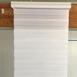 Double Window Cordless Curtain Blinds Zebra Roller Shades Two Layers Anti UV