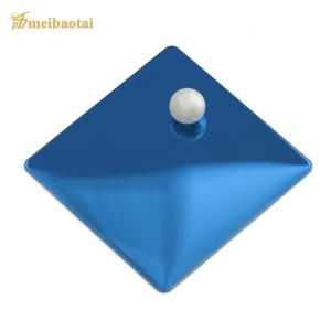 China Mirror Finish Decorative Stainless Steel Sheet 0.55mm Blue Plating Ss Plate factory