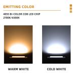 High Quality COB LED Chip 6500K 2700K White + Warm White 200W + 200W