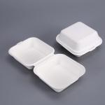 6 Inches Sugarcane Burger Bagasse Take Away Lunch Box Biobased Biodegradable