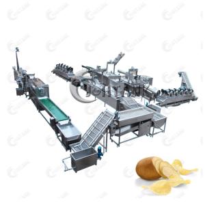 China 380V 50HZ Potato Chips Production Line , Electric Heat And Control Potato Chips Line factory