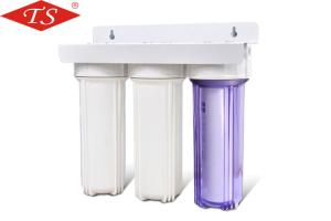 China 10 Inch White Water Filter Parts Three Stages 8 - 125psi Inlet Pressure factory