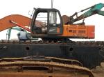 Dredging Works Amphibious Pontoon , Undercarriage Parts With Spud Pile