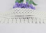 Cotton Embroidered Lace Neckline Applique Hollowed Out Trim For Couture Gown