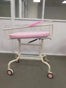 China Imported ABS Basin Hospital Baby Crib 4 PCS Central Controlled Castors factory