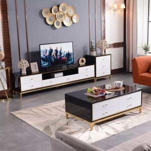 China Factory Sale Living Room Furniture Sets Metal Center Coffee Tables factory