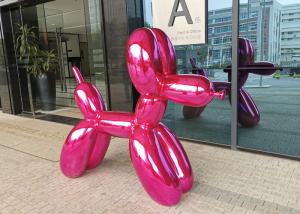 China 150cm High Nano Coating Stainless Steel Balloon Dog Sculpture factory