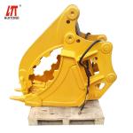 Hydraulic Excavator Thumb Bucket Yellow Opening Width 500mm-2000mm Customizable