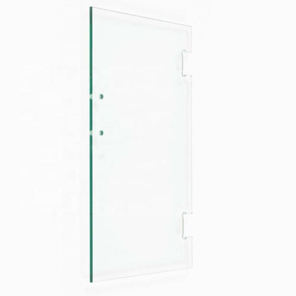 Bathroom Decorative Hollow Structure Clear Tempered Glass for Frameless Shower