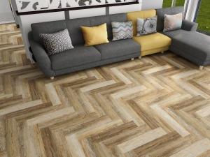 China Valinge Vinyl Plank SPC Herringbone Floor No Shrink Termite Proof 5.5mm factory