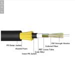 Outdoor ADSS Optical Fiber Cable All Dielectric Self Supporting YTTX