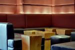 Commercial Lobby Furniture With Leather Sofa / Solid Wood Dininng / Coffee Table