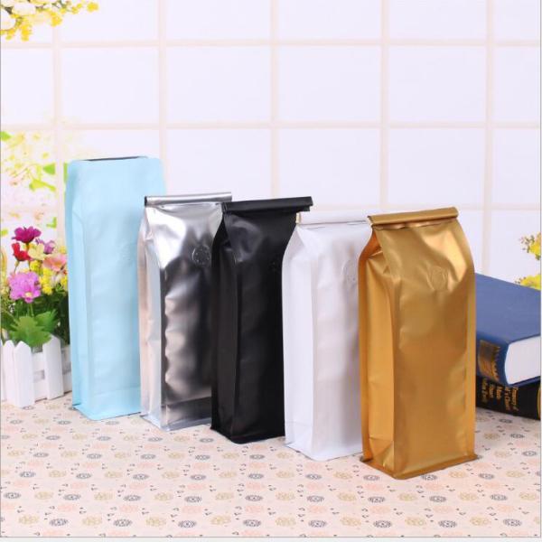 China 0.5lb 8oz Breathable Aluminum Foil Stand Up Pouch Mini Zipper Coffee Packaging Bag With Valve factory