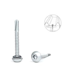 China Ruspert Button Torx 12x45 Self Tapping Screw for Roofing to Purlin Framing Stainless Steel factory