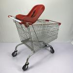 5" Wheel 240L Family Shopping Trolley Cart Q195 Steel Large Shopping Cart