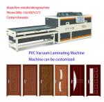 Cabinet door skin PVC foil laminating vacuum heating vacuum membrane press