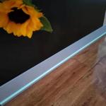 Ultra Thin Baseboard Luminous Egress Path Markings Anti Slip Stair Nosing Yellow